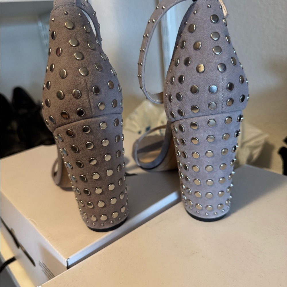 Dolce Vita Studded Gray Heels